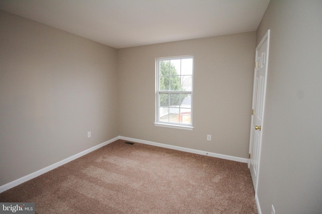 spare room with carpet floors