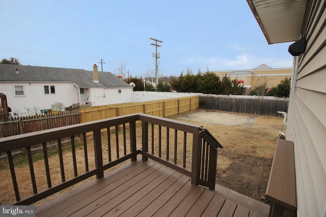 wooden deck featuring area for grilling