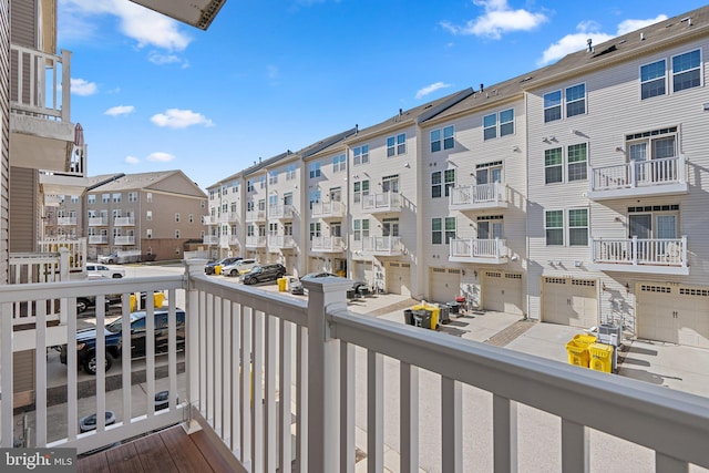 balcony featuring central AC