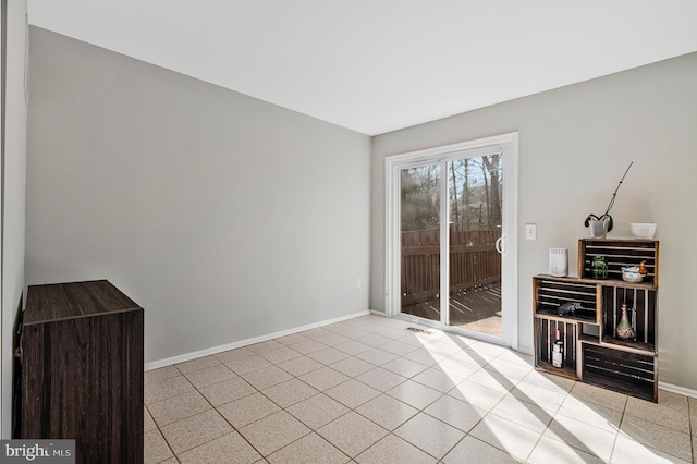 interior space with baseboards