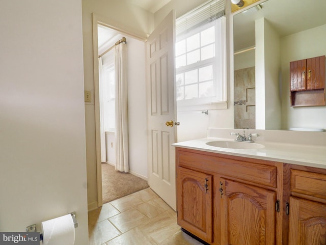 bathroom featuring vanity