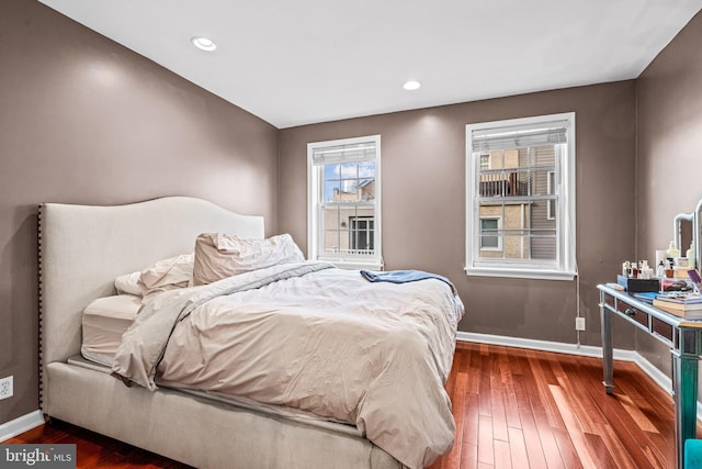 bedroom featuring hardwood / wood-style flooring