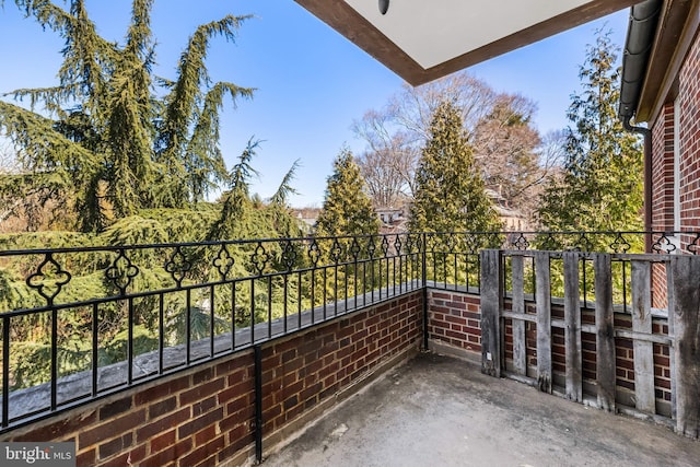 view of balcony