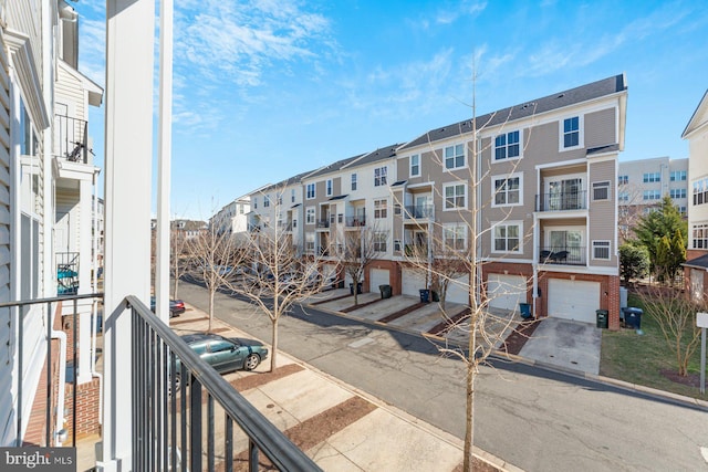 balcony with a residential view