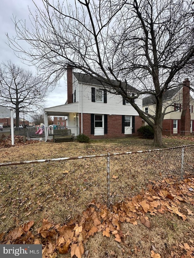 view of front of home