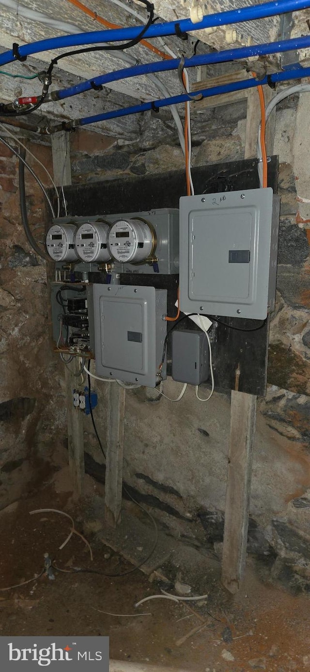 utility room with electric panel