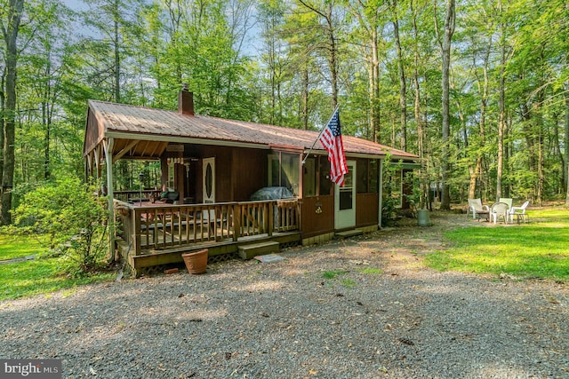 view of front of home