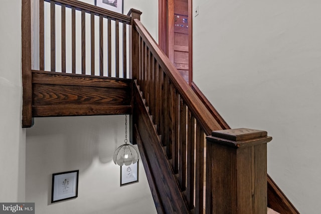 view of staircase