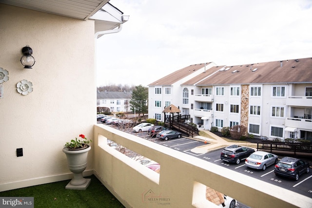 view of balcony