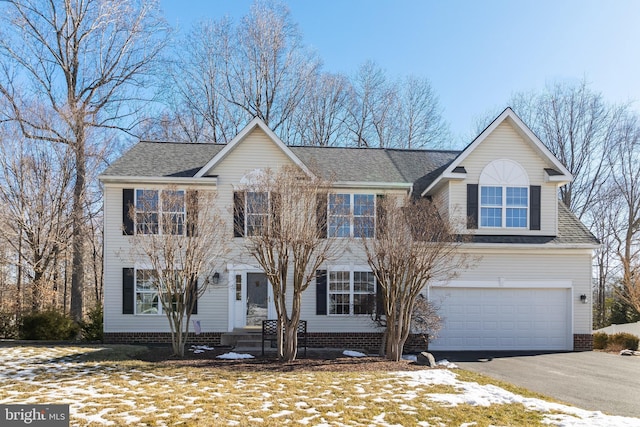 view of front of house featuring a garage