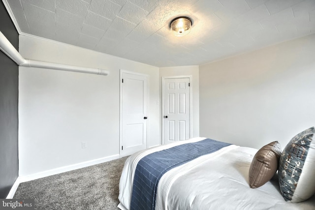 bedroom with carpet floors