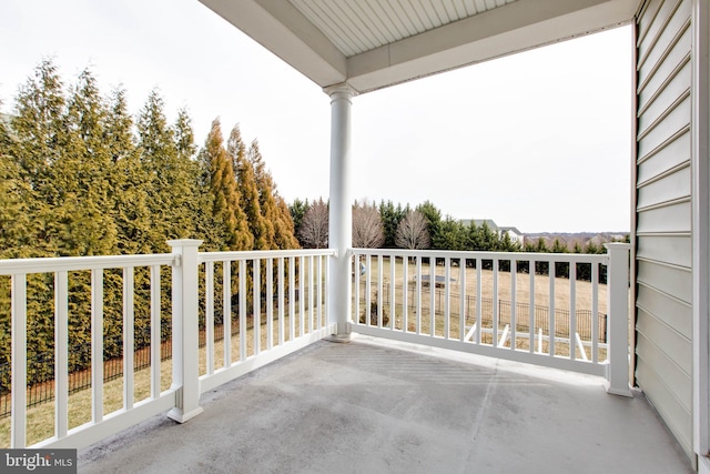 view of balcony