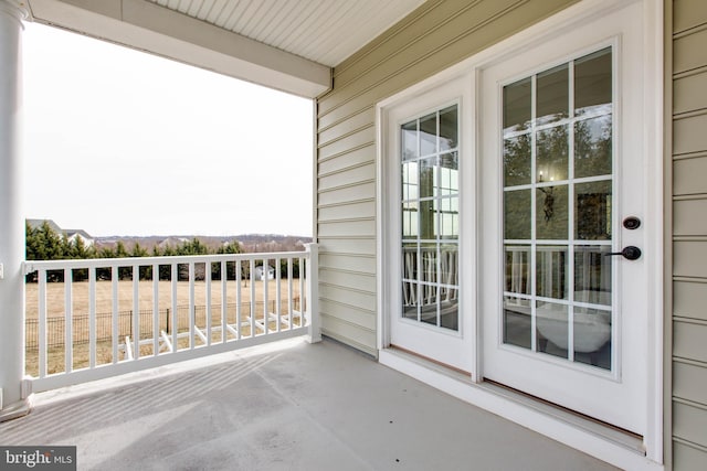 view of balcony