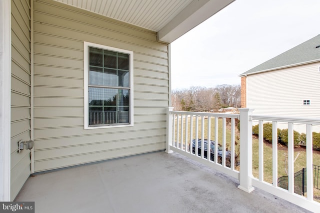 view of balcony