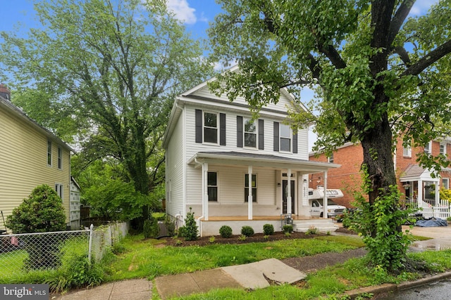 3722 36th St, Mount Rainier, MD 20712 - american foursquare style home with a porch