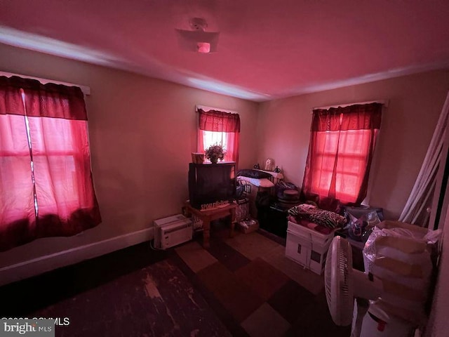 interior space with hardwood / wood-style floors