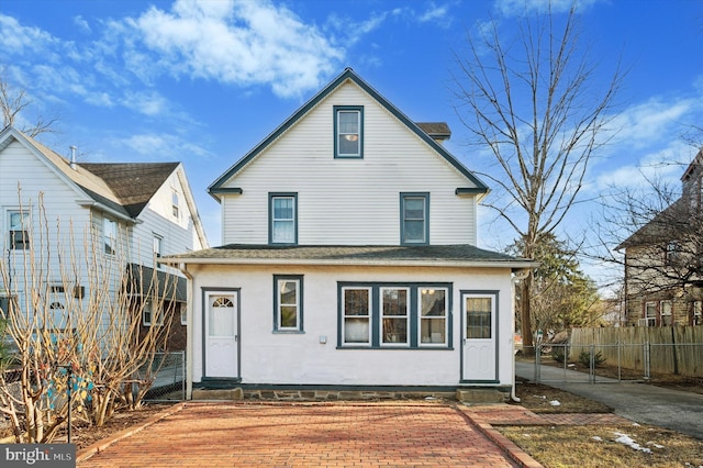 view of rear view of house