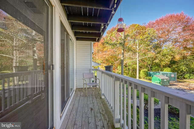 view of balcony