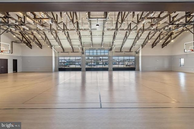 view of basketball court