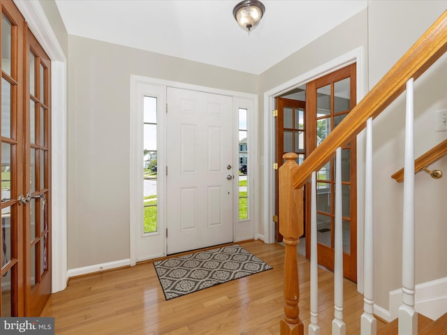 330 Mountaineers Way, Emmitsburg, MD 21727 - foyer featuring light wood-style floors, plenty of natural light, baseboards, and stairs