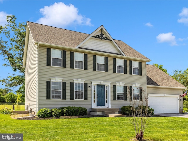 330 Mountaineers Way, Emmitsburg, MD 21727 - view of front facade with a garage, a shingled roof, and driveway