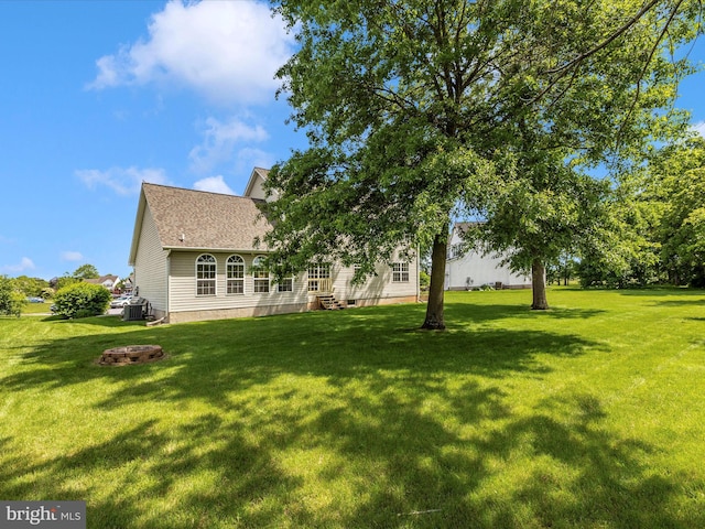 330 Mountaineers Way, Emmitsburg, MD 21727 - view of green lawn featuring central air condition unit and entry steps