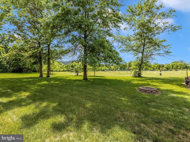 330 Mountaineers Way, Emmitsburg, MD 21727 - view of yard with a fire pit