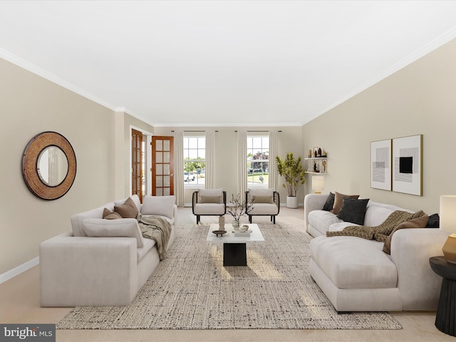 330 Mountaineers Way, Emmitsburg, MD 21727 - living area featuring ornamental molding and baseboards