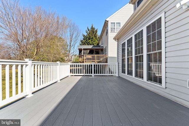 view of deck