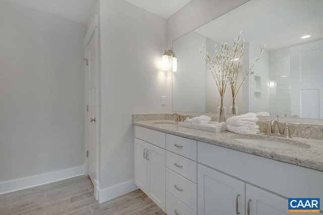 bathroom featuring vanity