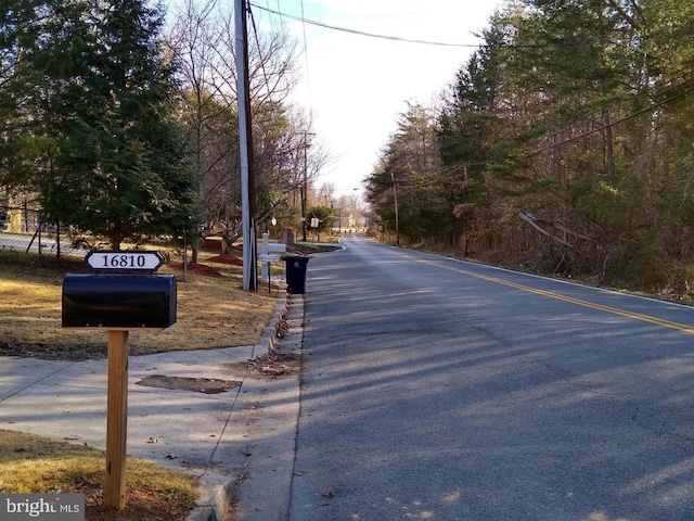 view of road