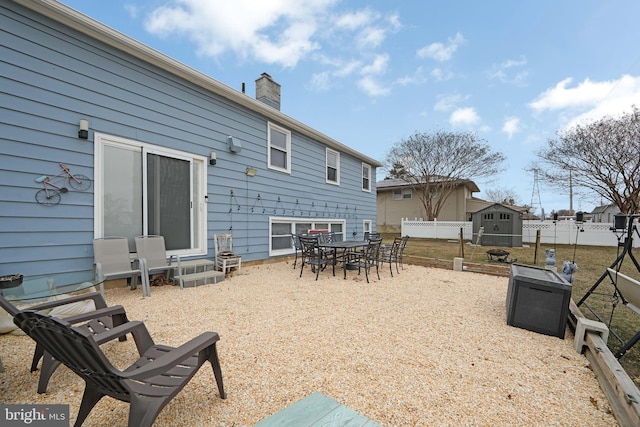 view of patio with fence