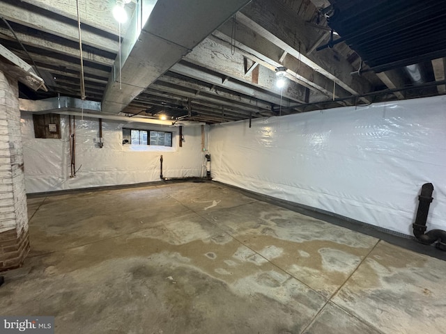 view of basement