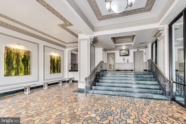 interior space with stairway