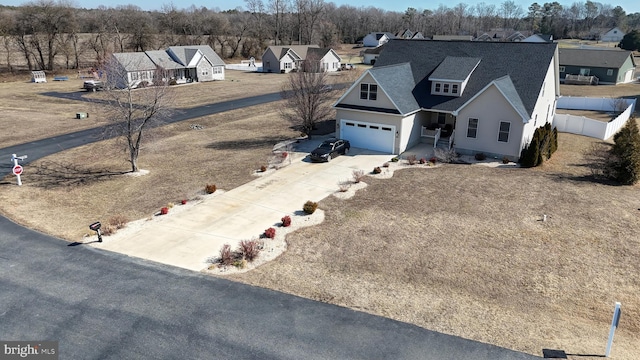 drone / aerial view featuring a residential view