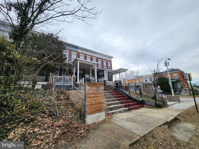 view of front of house with a porch