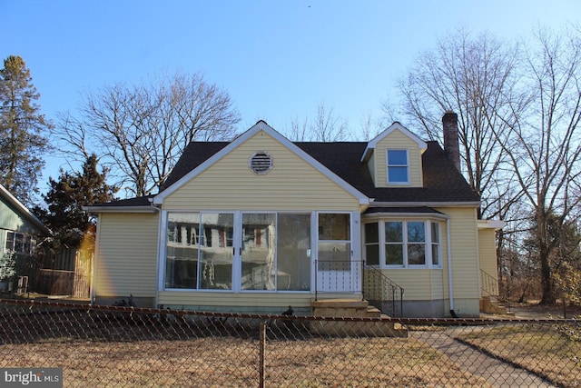 view of front of home