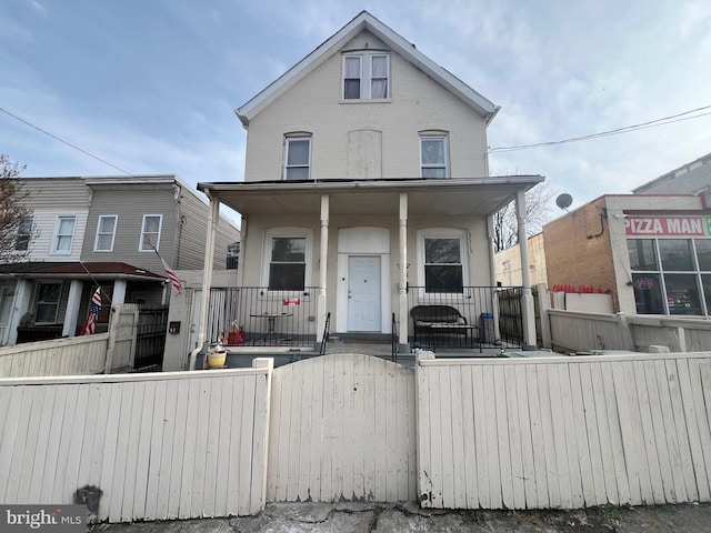 view of front of house with a porch