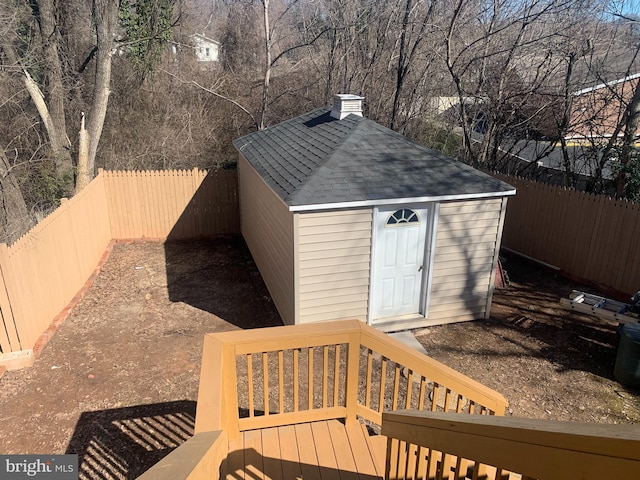 view of outbuilding with cooling unit