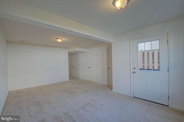 view of carpeted empty room