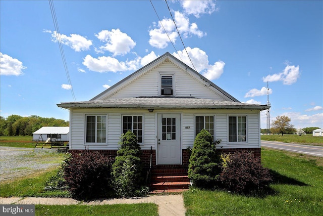 view of bungalow