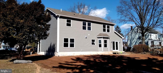 view of back of property