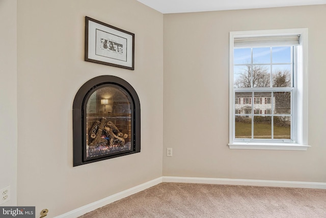 interior details with carpet floors and baseboards