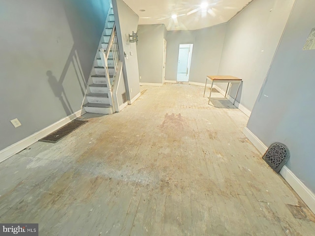 interior space featuring light hardwood / wood-style flooring