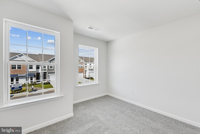 view of carpeted empty room