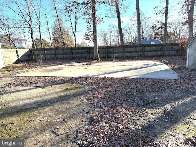 view of yard featuring a patio area