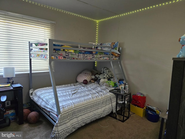 bedroom with carpet flooring