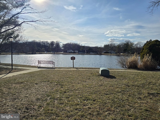 view of water feature