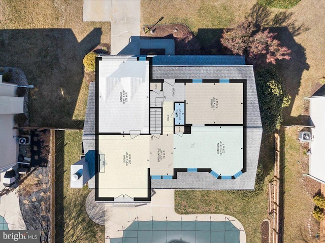 birds eye view of property