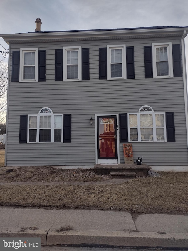view of colonial-style house